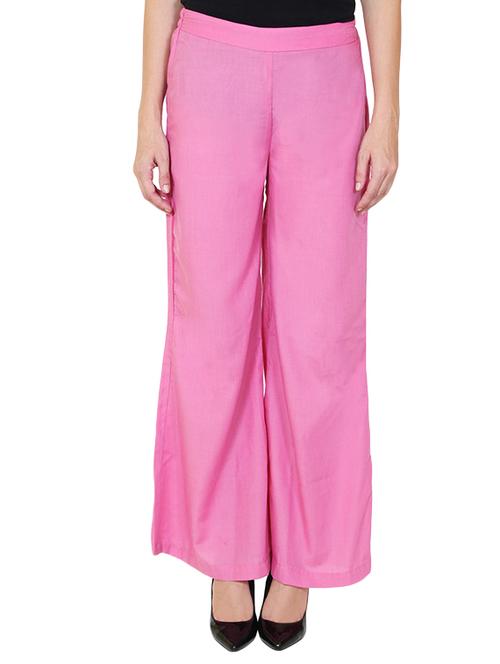 pink rayon palazzos - 13455444 - Very Small Image - 1