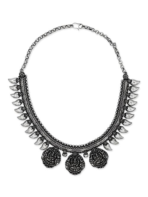 Antique Silver Statement Necklace - 13462616 - Very Small Image - 1
