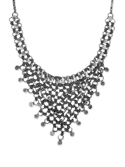 High Fashion Ethnic Statement Necklace - 13462622 - Very Small Image - 1