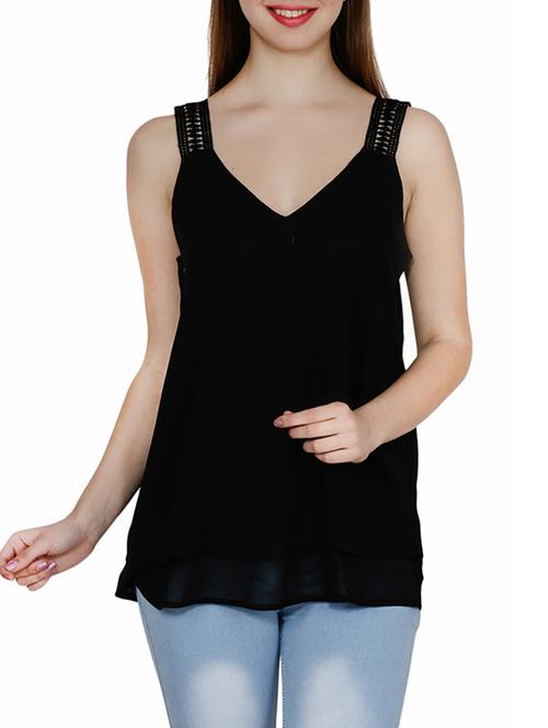 solid black sleeveless top - 13479738 - Very Small Image - 1
