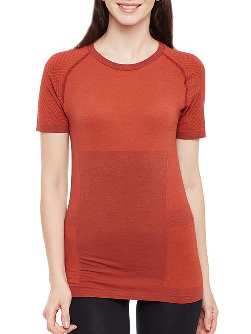 orange printed cotton regular tee - 13480259 - Very Small Image - 1
