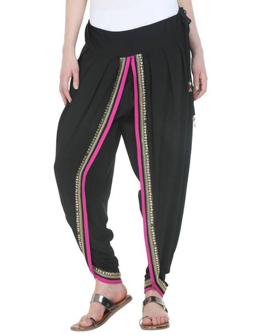 black rayon harem salwar - 13501096 - Very Small Image - 1