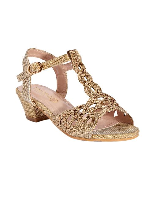 gold ankle strap sandal - 13550823 - Very Small Image - 1