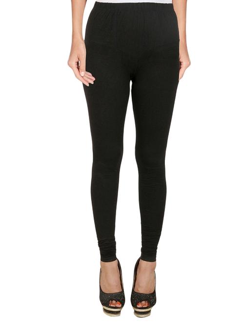 black cotton lycra leggings - 13552462 - Very Small Image - 1