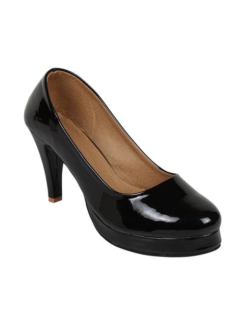 black patent leather slip on pumps - 13556010 - Very Small Image - 1