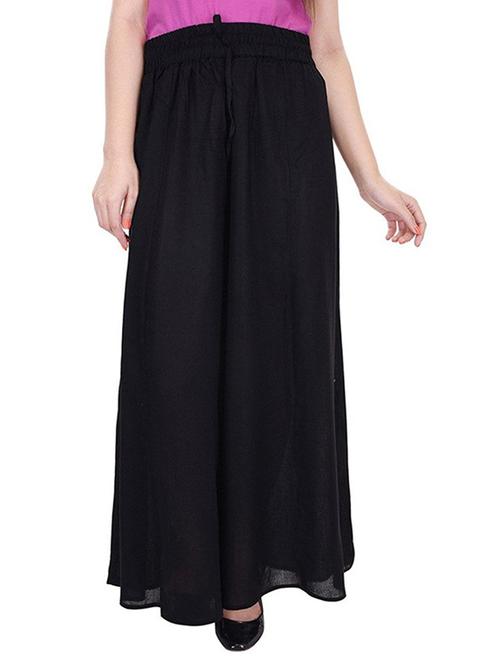 black rayon palazzos - 13648091 - Very Small Image - 1