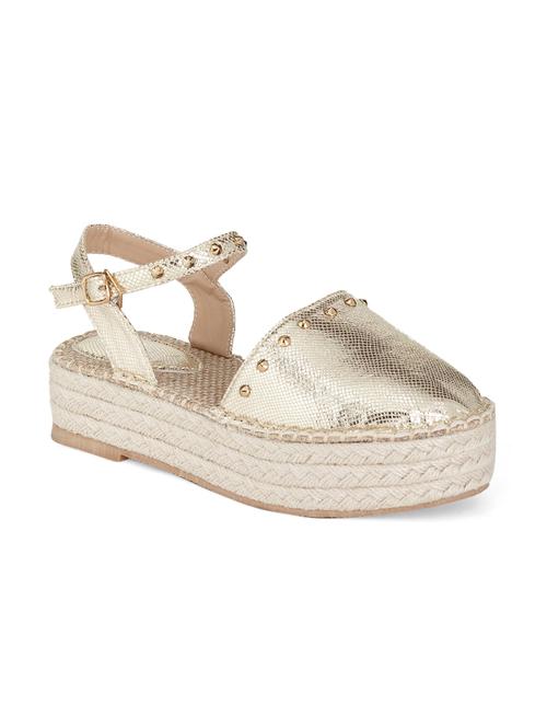 gold ankle strap sandal - 13648631 - Very Small Image - 1