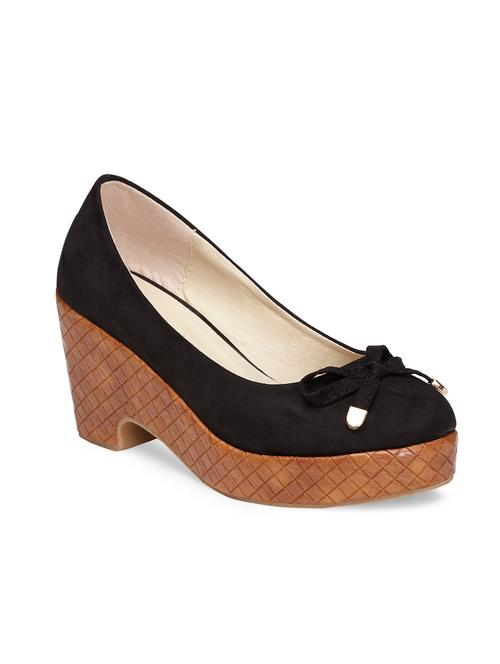 black suede slip on pumps - 13648632 - Very Small Image - 1