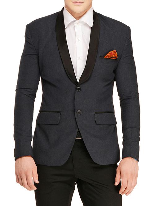 grey polyester formal blazer - 13648830 - Very Small Image - 1