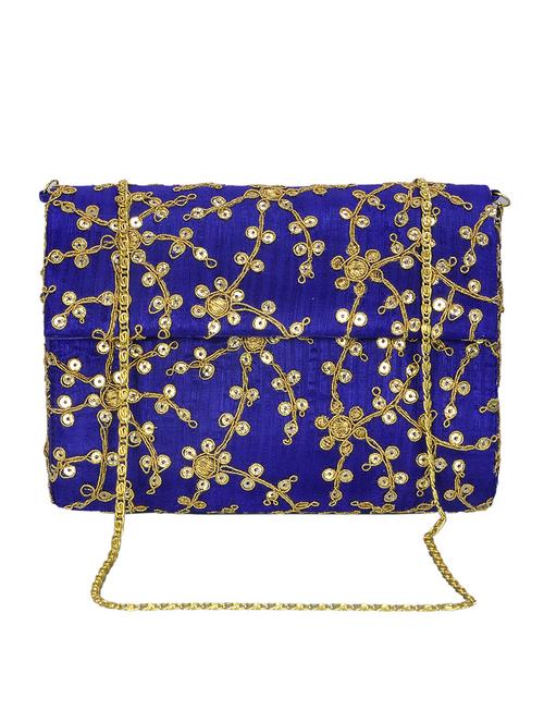 blue cotton box clutch - 13650016 - Very Small Image - 1