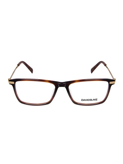 david blake tortoise brown rectangular full rim eyeframe - 13650502 - Very Small Image - 1