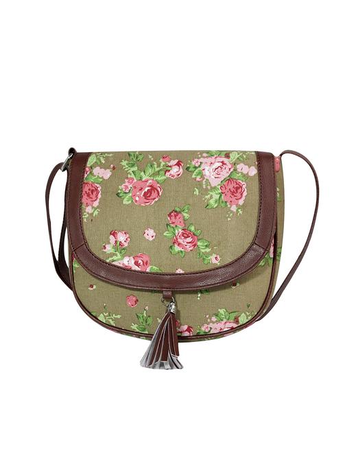 green canvas sling bag - 13650871 - Very Small Image - 1