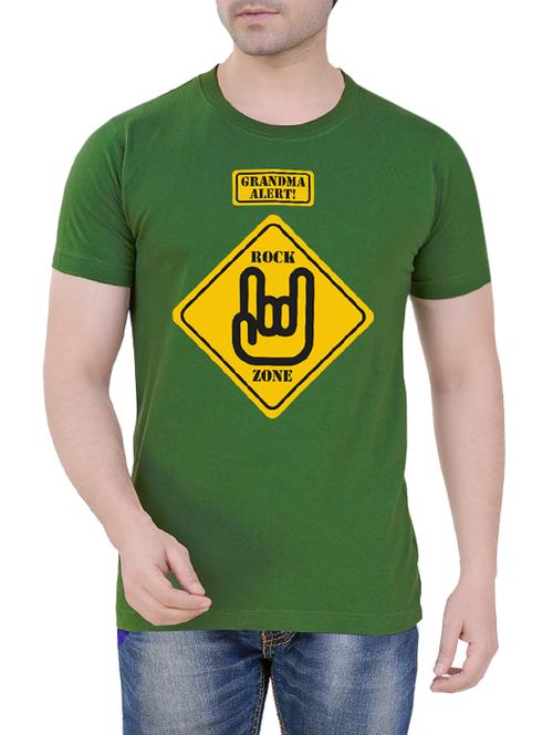 green cotton t-shirt - 13655446 - Very Small Image - 1