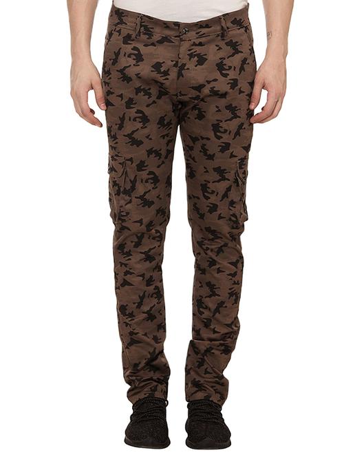 camouflage printed cotton cargos - 13656067 - Very Small Image - 1