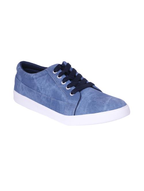 blue denim lace up sneakers - 13657239 - Very Small Image - 1