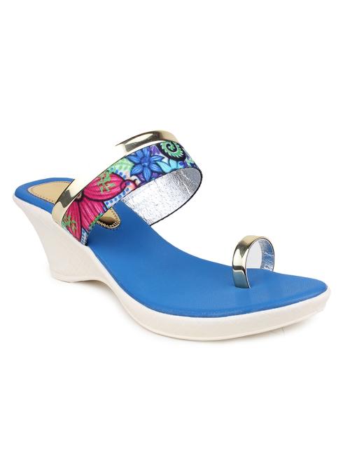 beautiful blue color synthetic heels from shezone - 13660809 - Very Small Image - 1