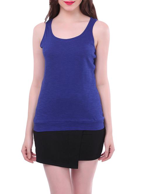 blue cotton tank tee - 13661109 - Very Small Image - 1
