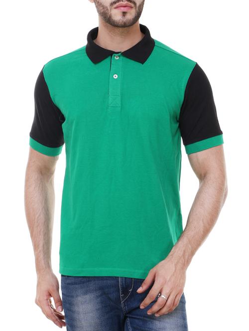 green cotton t-shirt - 13666911 - Very Small Image - 1