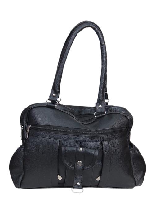 black leatherette regular handbag - 13669623 - Very Small Image - 1