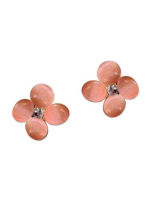 pink studs earring - 13672358 - Very Small Image - 1
