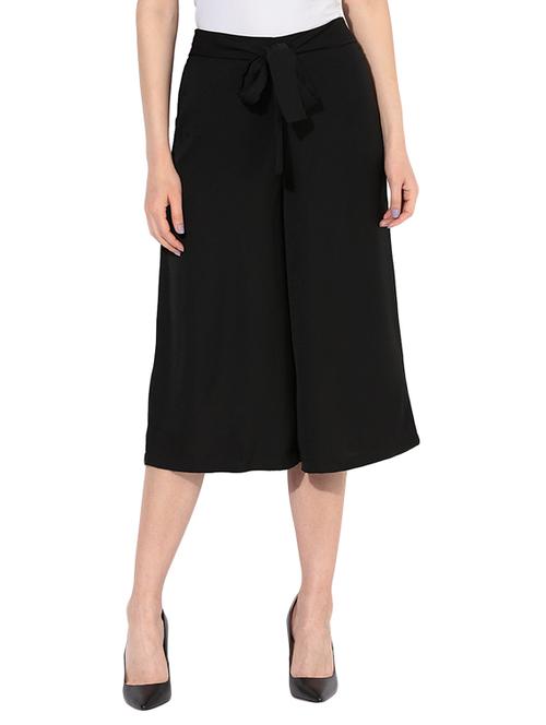 black solid culottes - 13674717 - Very Small Image - 1