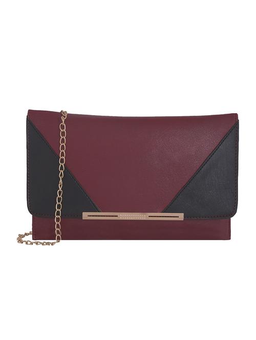 purple leatherette regular clutch - 13675866 - Very Small Image - 1