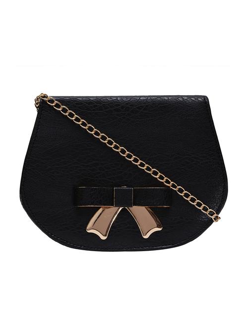black leatherette sling bag - 13675901 - Very Small Image - 1