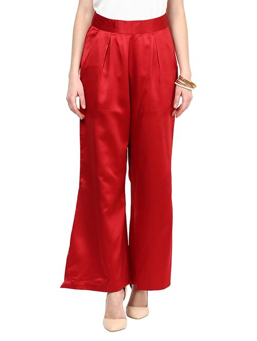 solid red palazzos - 13682565 - Very Small Image - 1