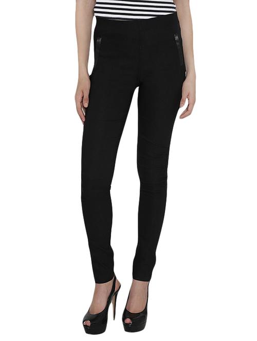 black solid jegging - 13684815 - Very Small Image - 1