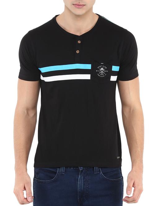 black cotton t-shirt - 13693394 - Very Small Image - 1