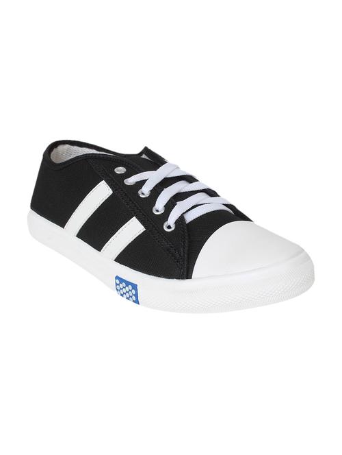 black synthetic & mesh laceup sneakers - 13694518 - Very Small Image - 1