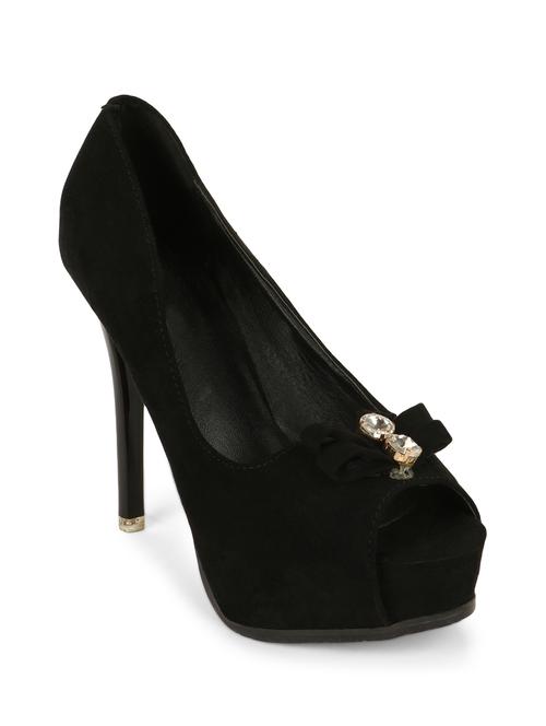 black suede slip on sandals - 13696518 - Very Small Image - 1