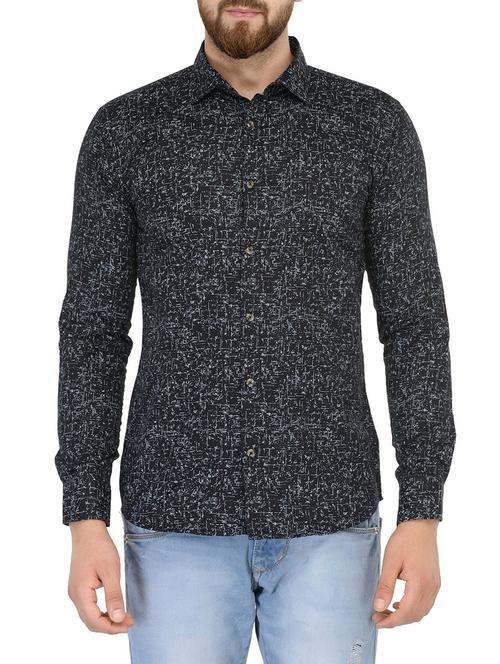 black cotton casual shirt - 13697705 - Very Small Image - 1