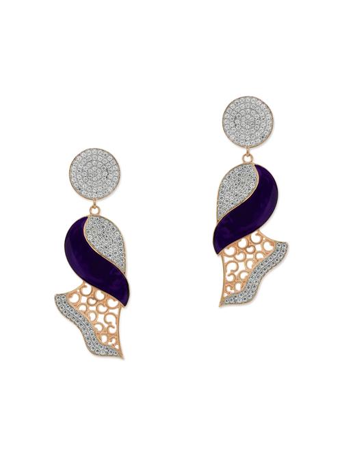 black silver drop earrings - 13710388 - Very Small Image - 1