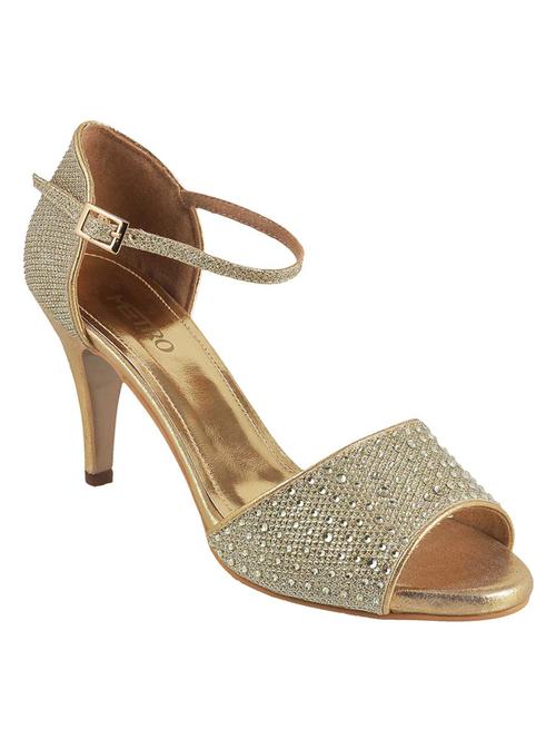 gold ankle strap sandal - 13711362 - Very Small Image - 1