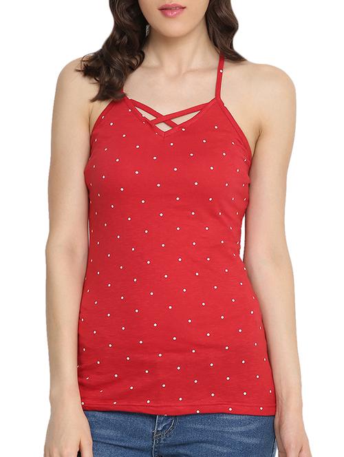 styled neck polka dot top - 13713289 - Very Small Image - 1