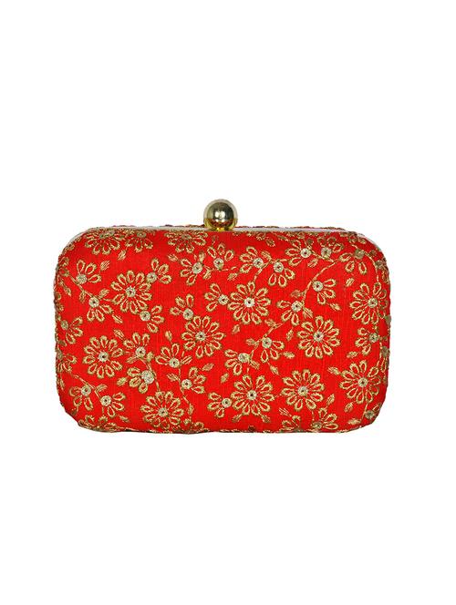 red cotton box clutch - 13719142 - Very Small Image - 1