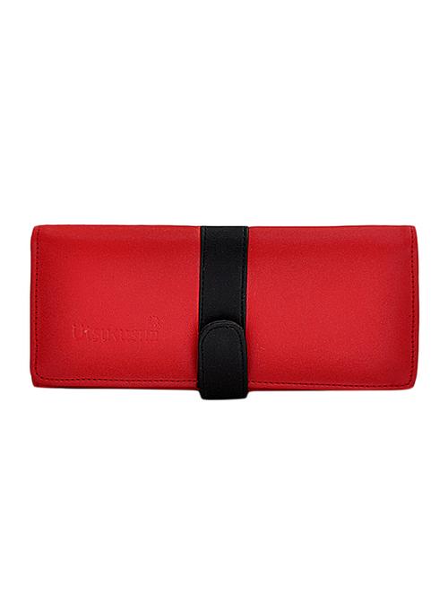 red leatherette fold over clutch - 13721350 - Very Small Image - 1