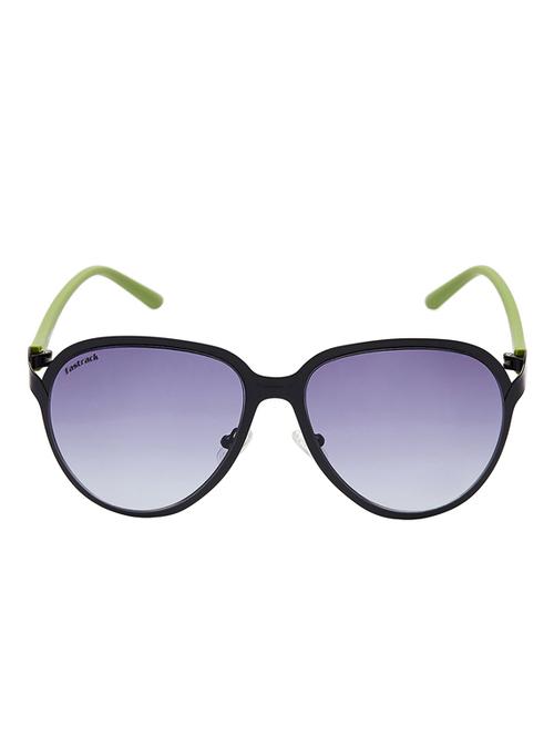 fastrack sundowner uv protected aviator girl's sunglasses - (m146bk1f,smoke lens) - 13722147 - Very Small Image - 1
