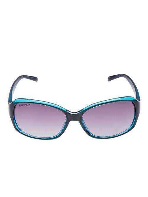 fastrack uv protected rectangle women's sunglasses (p308bk1f,smoke (grey / black) color - 13722151 - Very Small Image - 1