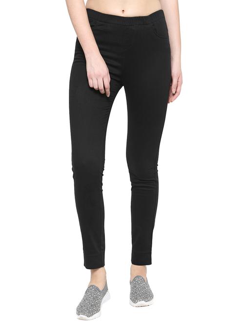 black cotton jeggings - 13724559 - Very Small Image - 1