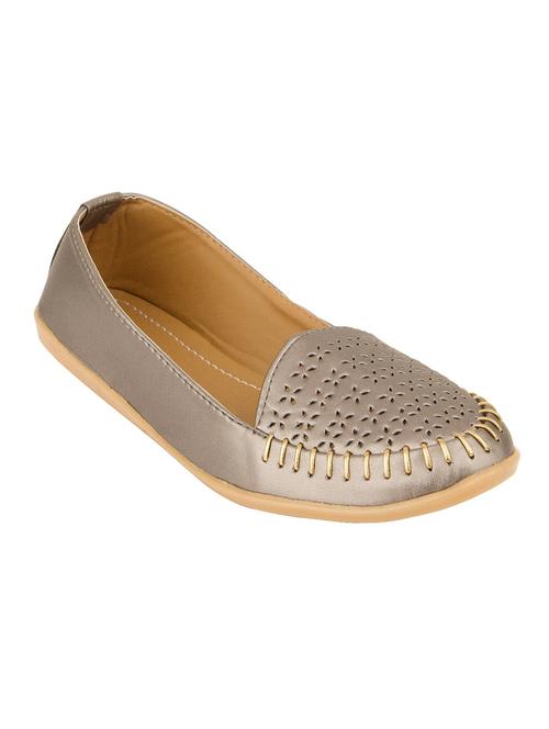 grey faux leather slip on loafers - 13725259 - Very Small Image - 1