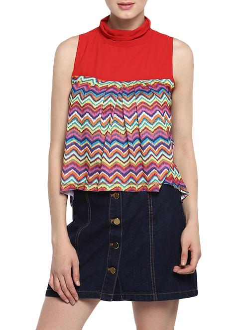 red cotton high low top - 13730512 - Very Small Image - 1