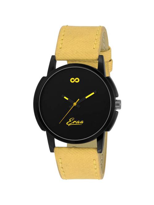 eraa men superb yellow and black wrist watch - 13730928 - Very Small Image - 1