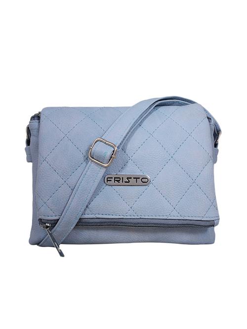 blue leatherette regular sling bag - 13734626 - Very Small Image - 1