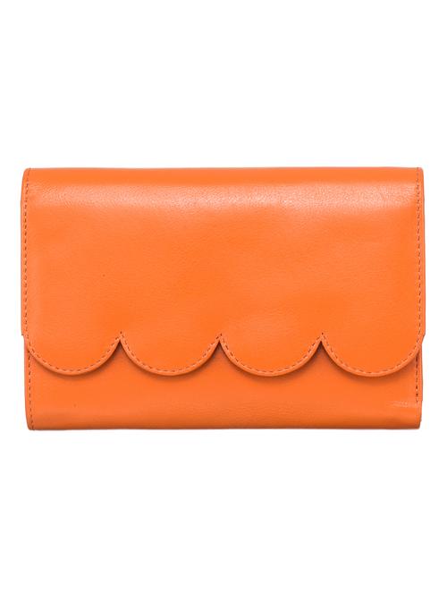 orange leather regular clutch - 13745351 - Very Small Image - 1