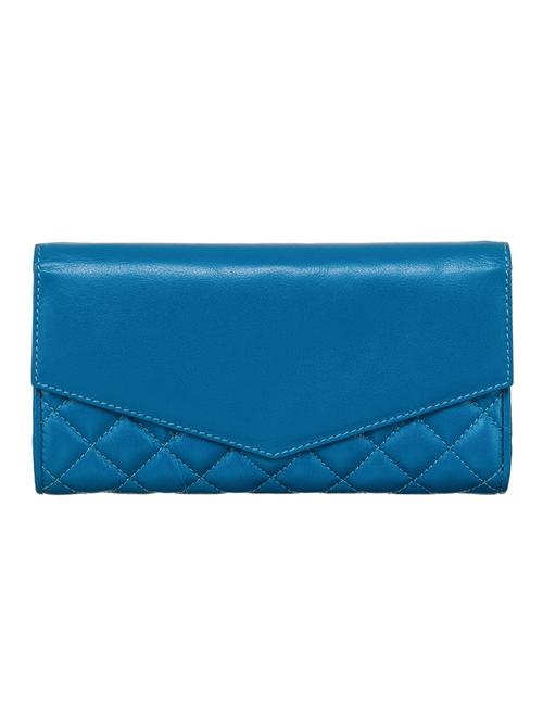 blue leather regular clutch - 13745361 - Very Small Image - 1