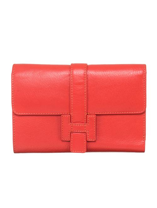 pink leather regular clutch - 13745366 - Very Small Image - 1
