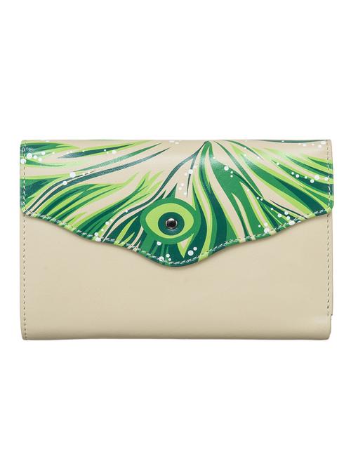 cream leather regular clutch - 13745372 - Very Small Image - 1