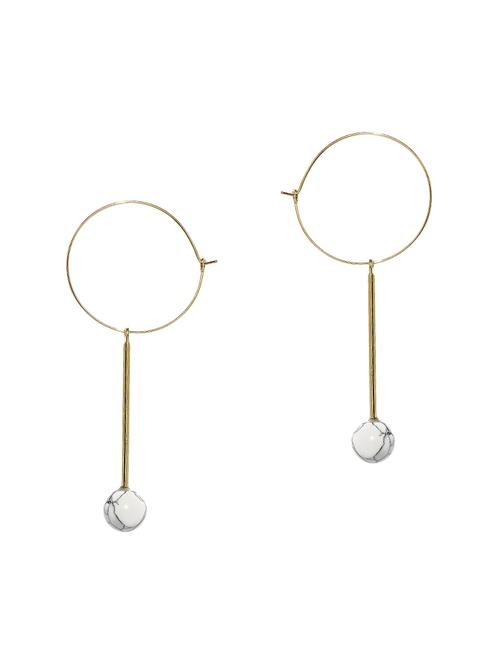 grey metal drop earring - 13746112 - Very Small Image - 1